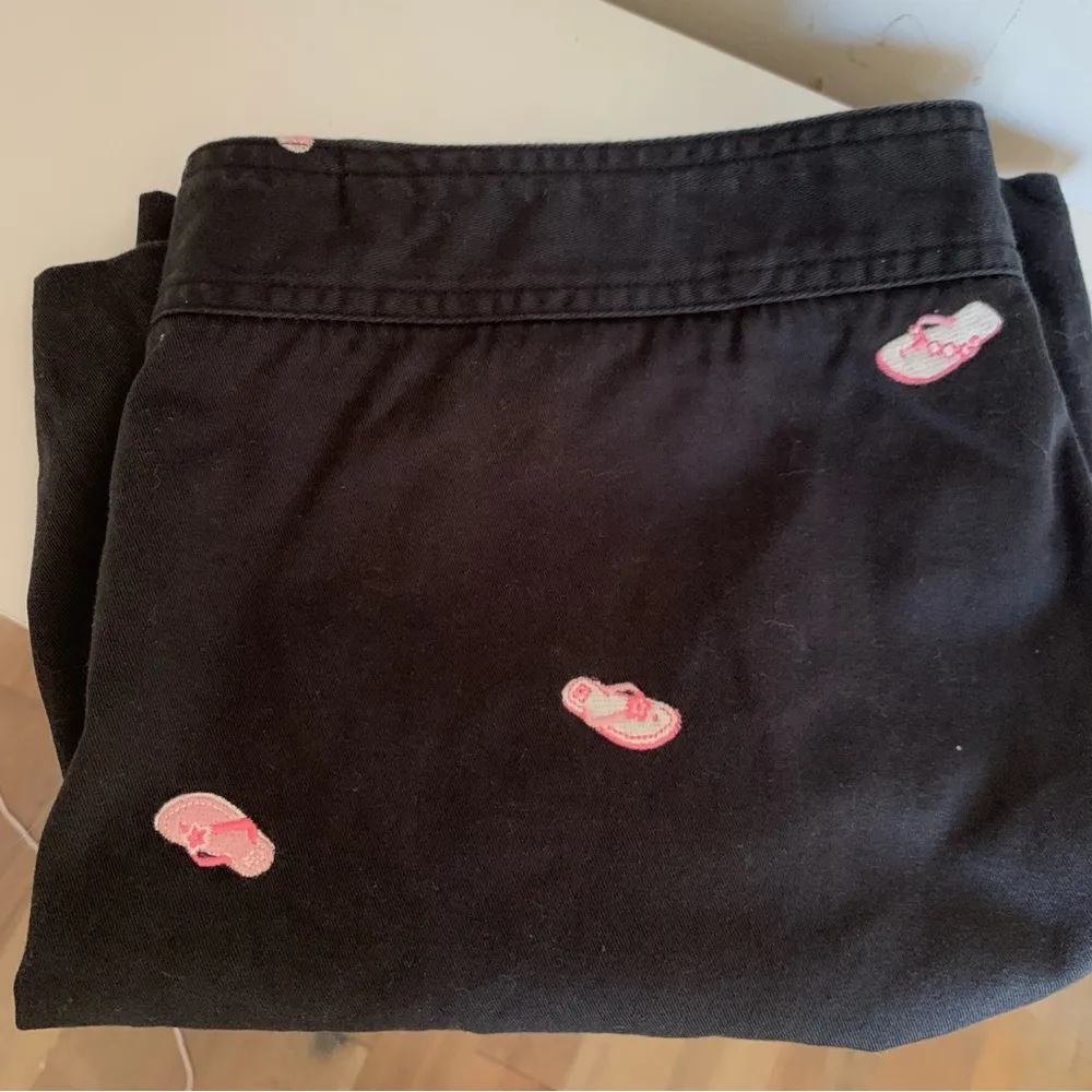 Tahiti Reef Club Embroidered Fit Flop Black Skirt Size 8 - Image 3