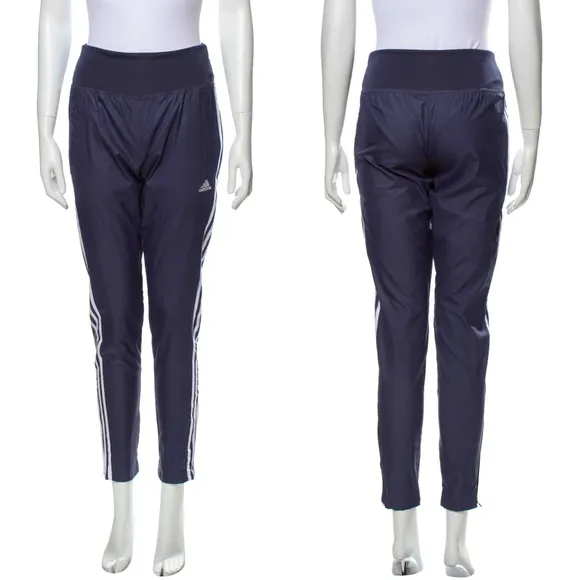 ADIDAS Striped Sweatpants Track Pants Blue Size XS NEW - Image 2