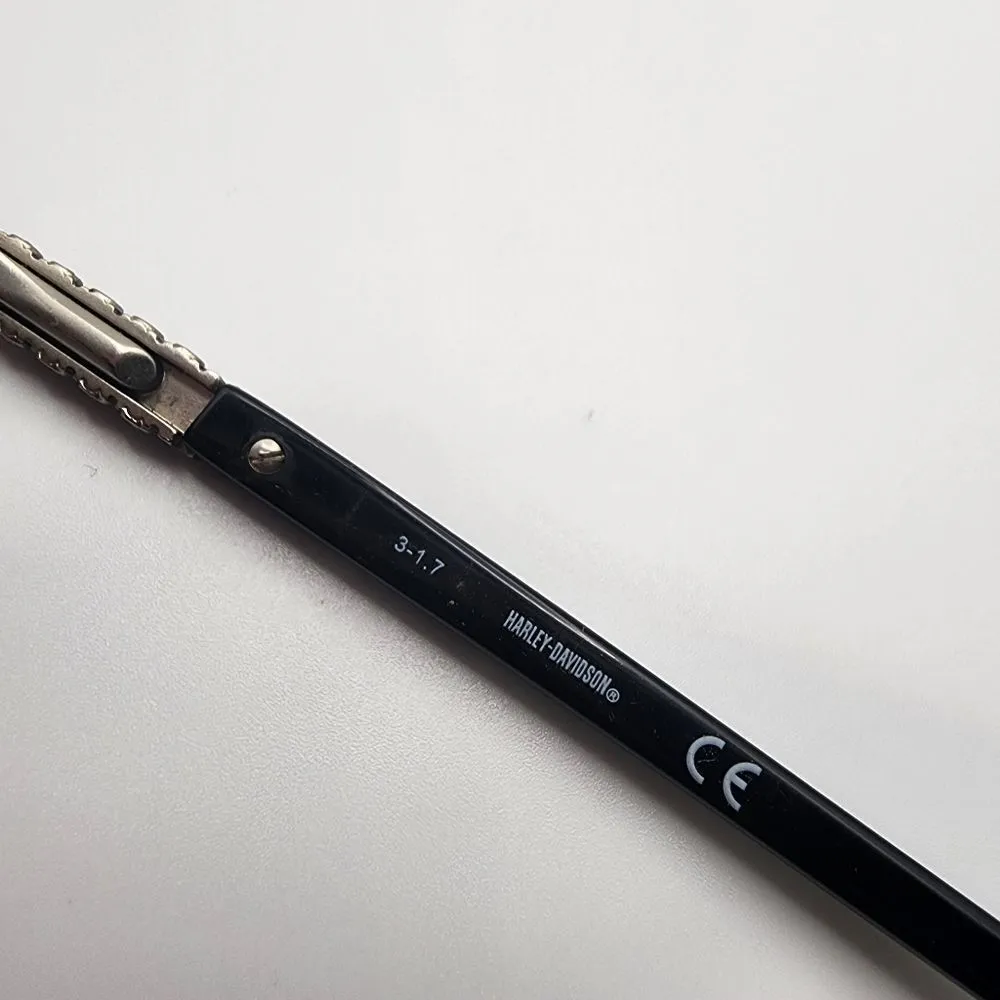 Harley Davidson Black & Silver Prescription Glasses Frames & Case - Image 8