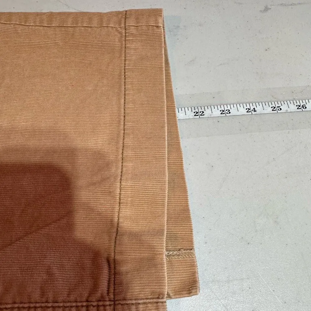 Ann Taylor‎ Loft Women's Corduroy Back Slit Pencil Mini Skirt Beige Tan Size 14 - Image 3
