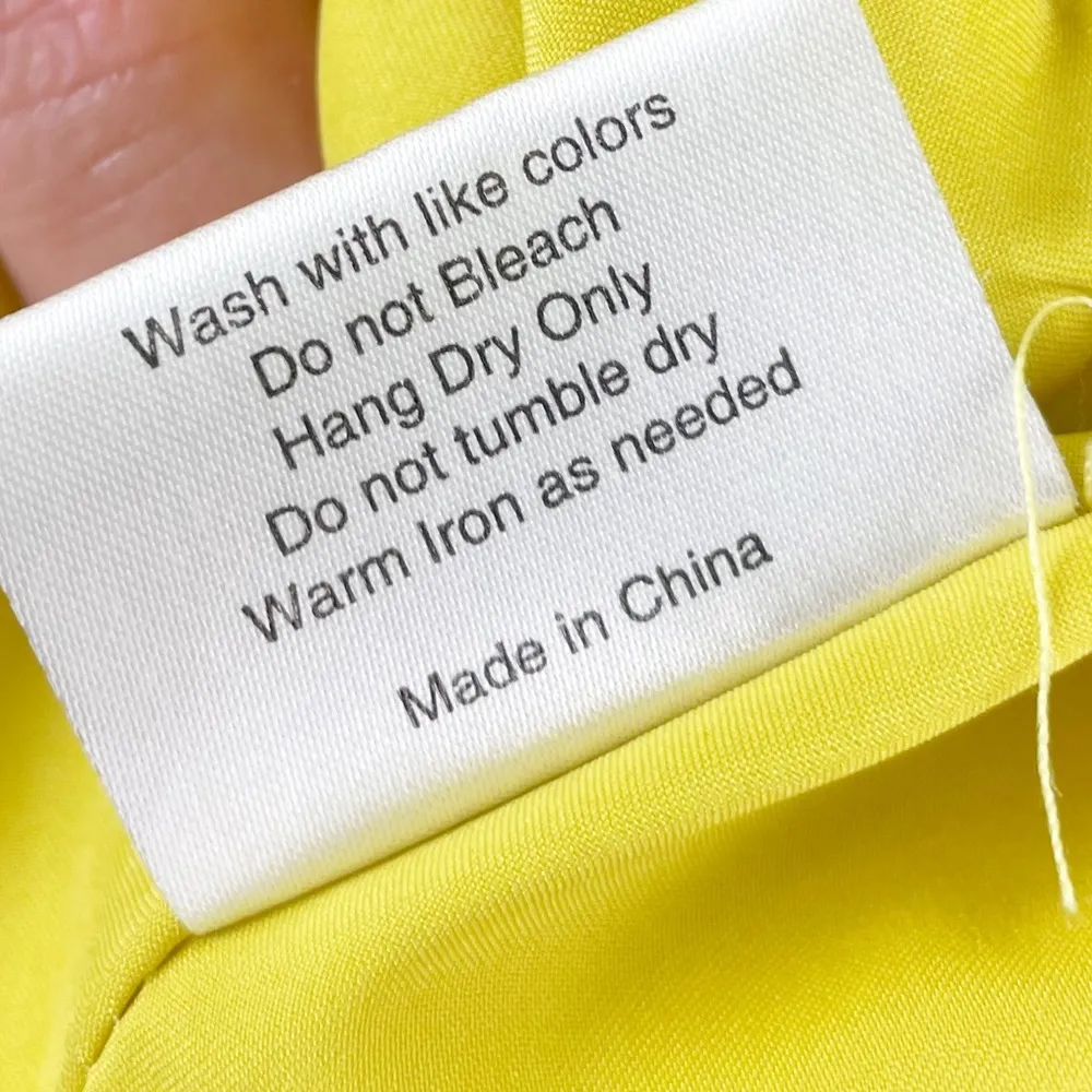 NEW Rachel Parcell Collection Autumn Apple Dress in Citrus Yellow Size Small - Image 12