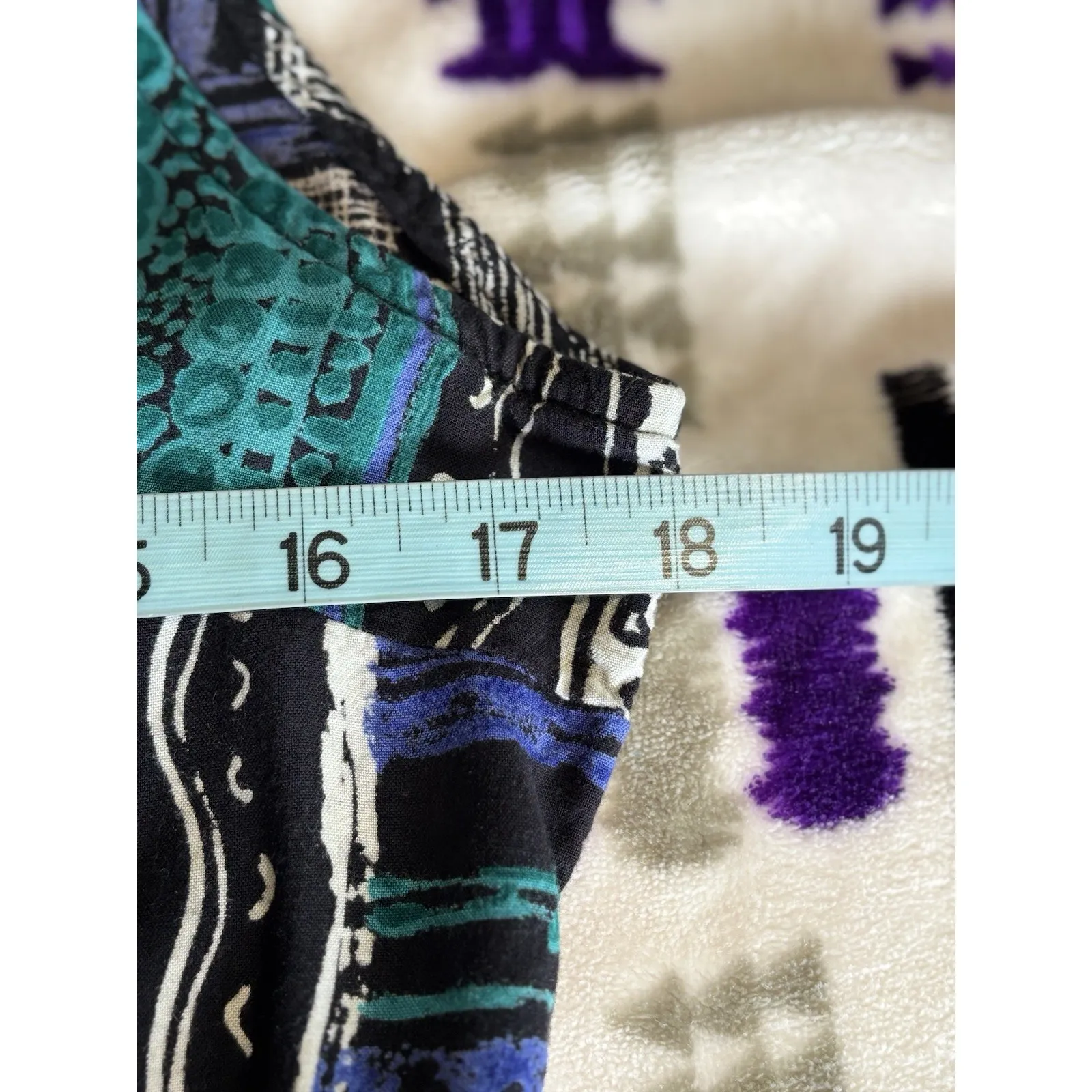 No Tag Blue/Green Abstract Sleeveless Maxi Dress Scoop Slits‎ Size M/L Blue Size M - Image 6