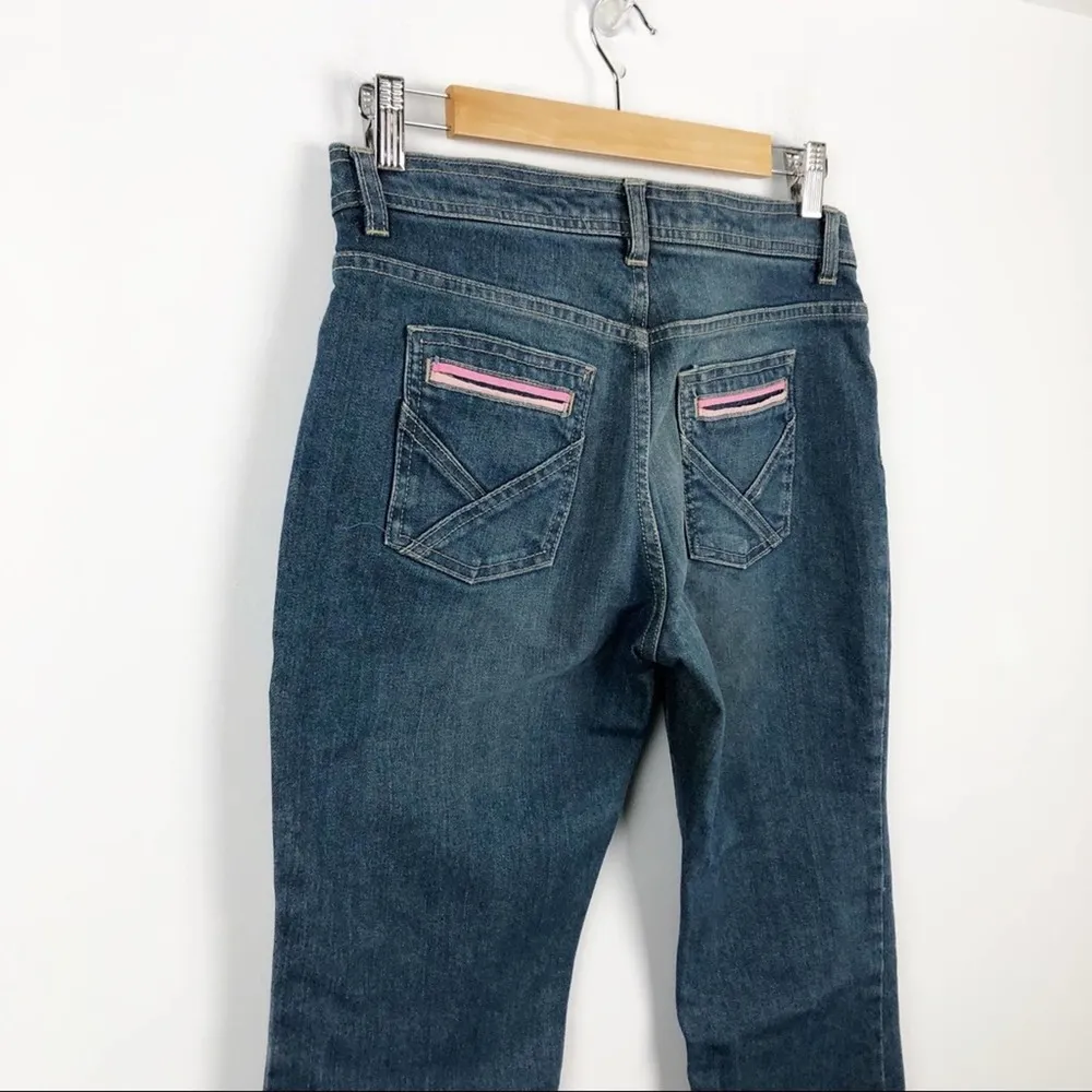 Marc Jacobs Boot Cut Pink Accent Pocket Jeans Sz 6 - Image 10