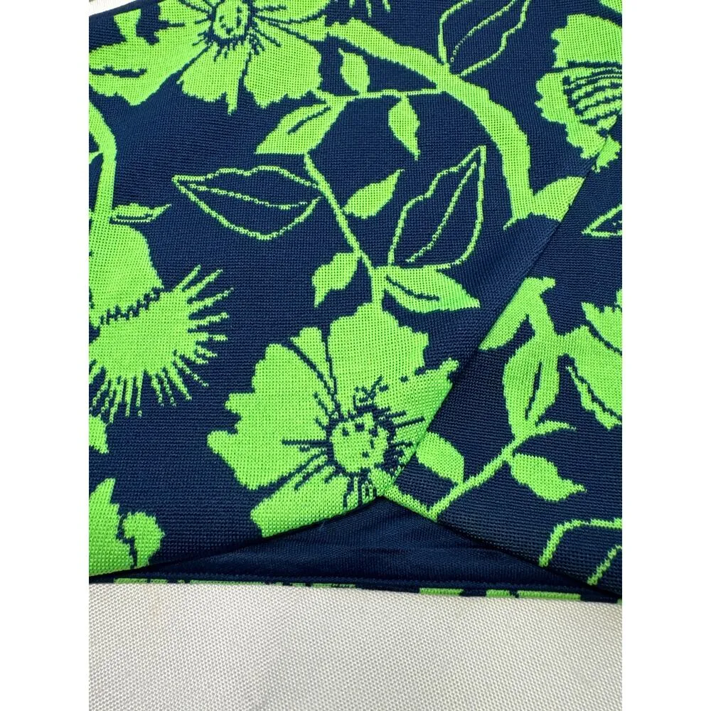 Zara 1- Sholder Crop Top Navy Green NWT Womens Juniors Large - Image 2