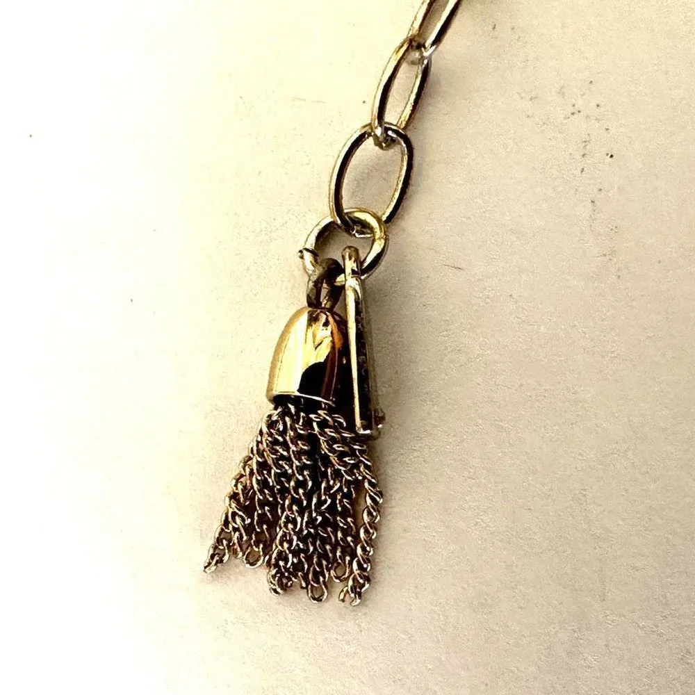 Simply Vera Wang black enamel gold tone heart pendant necklace - Image 7