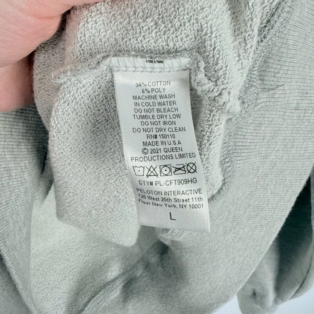 x Queen Graphic Pullover Sweatshirt Gray Crewneck Unisex Large L - Image 8