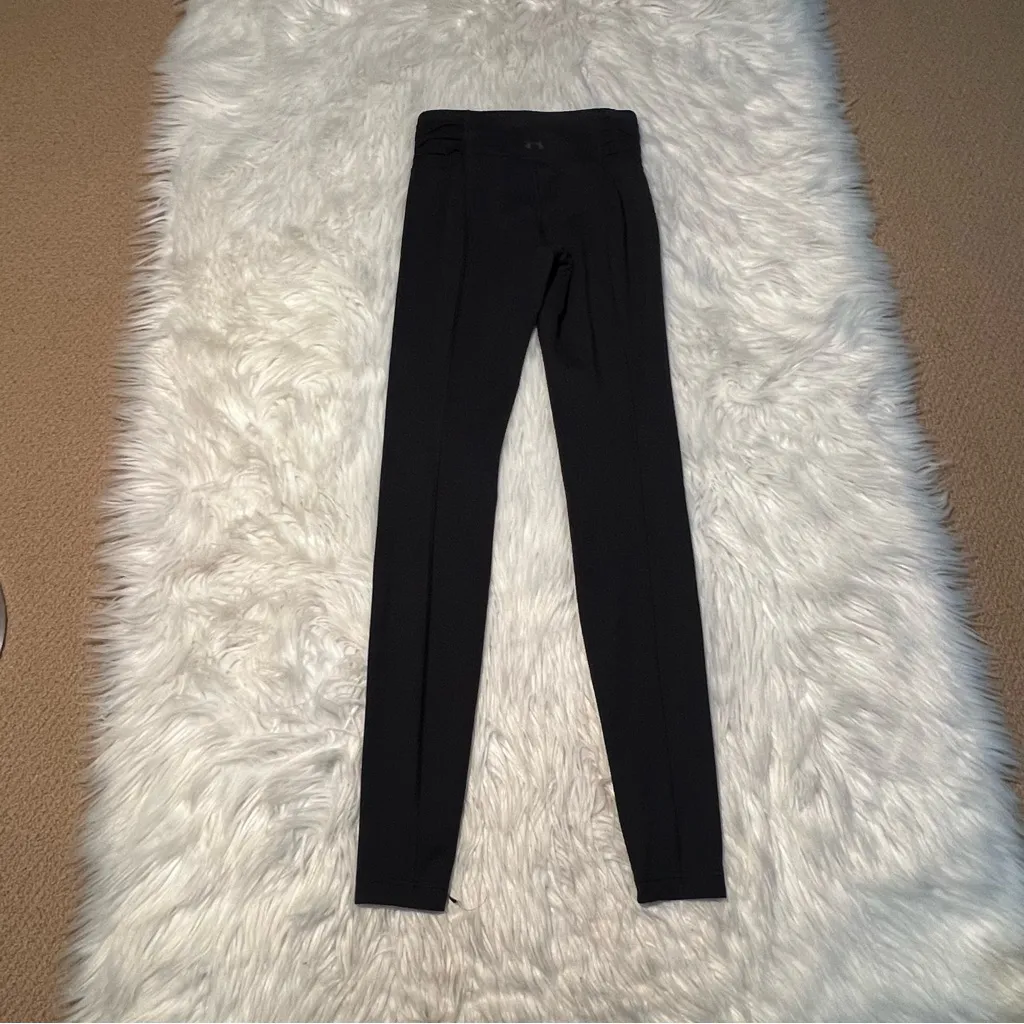 Under Armour Legging Black Textured Waist Allseason Fitted XS - Image 5