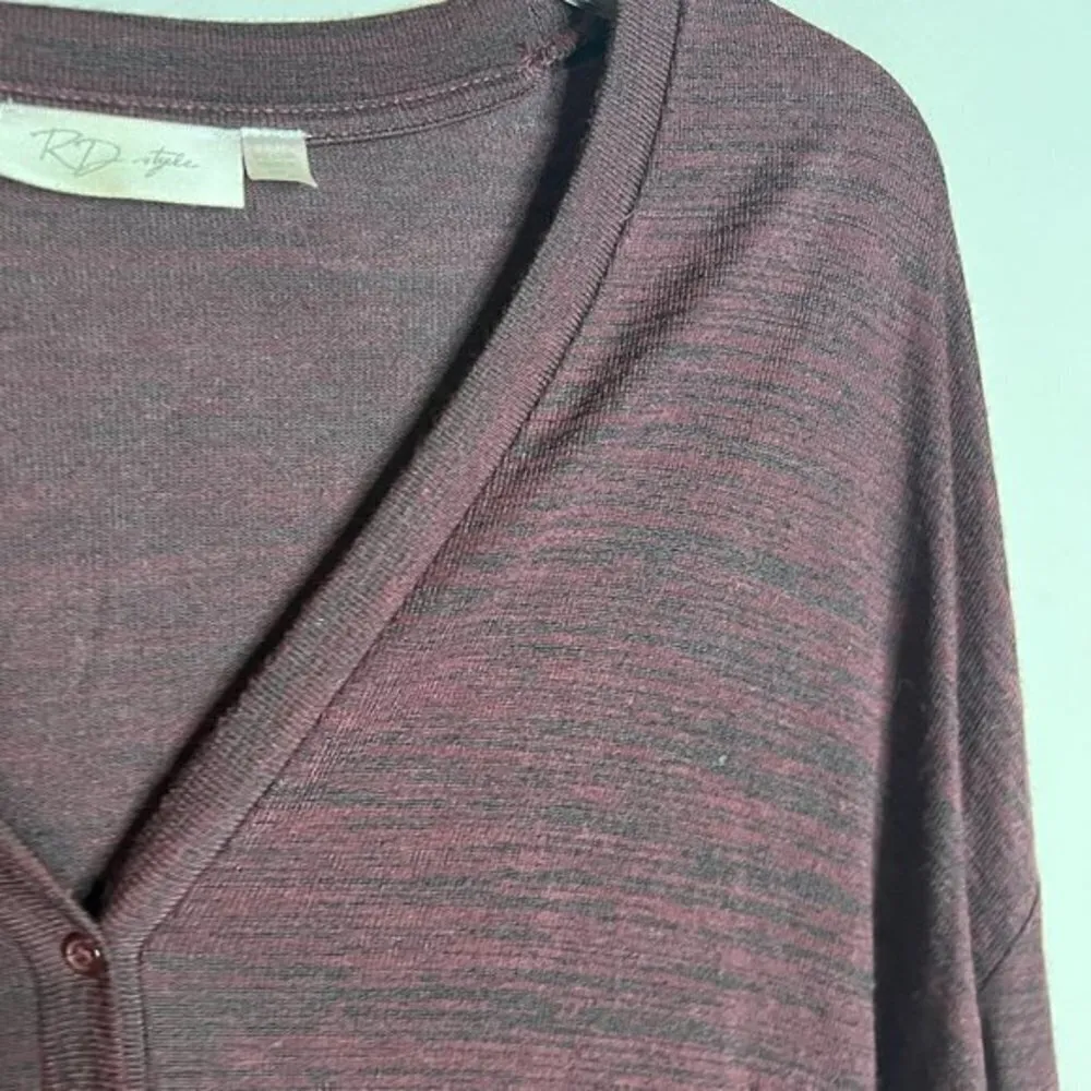 RD Style 🌺  burgundy oversized space dye split side sweater - Image 2