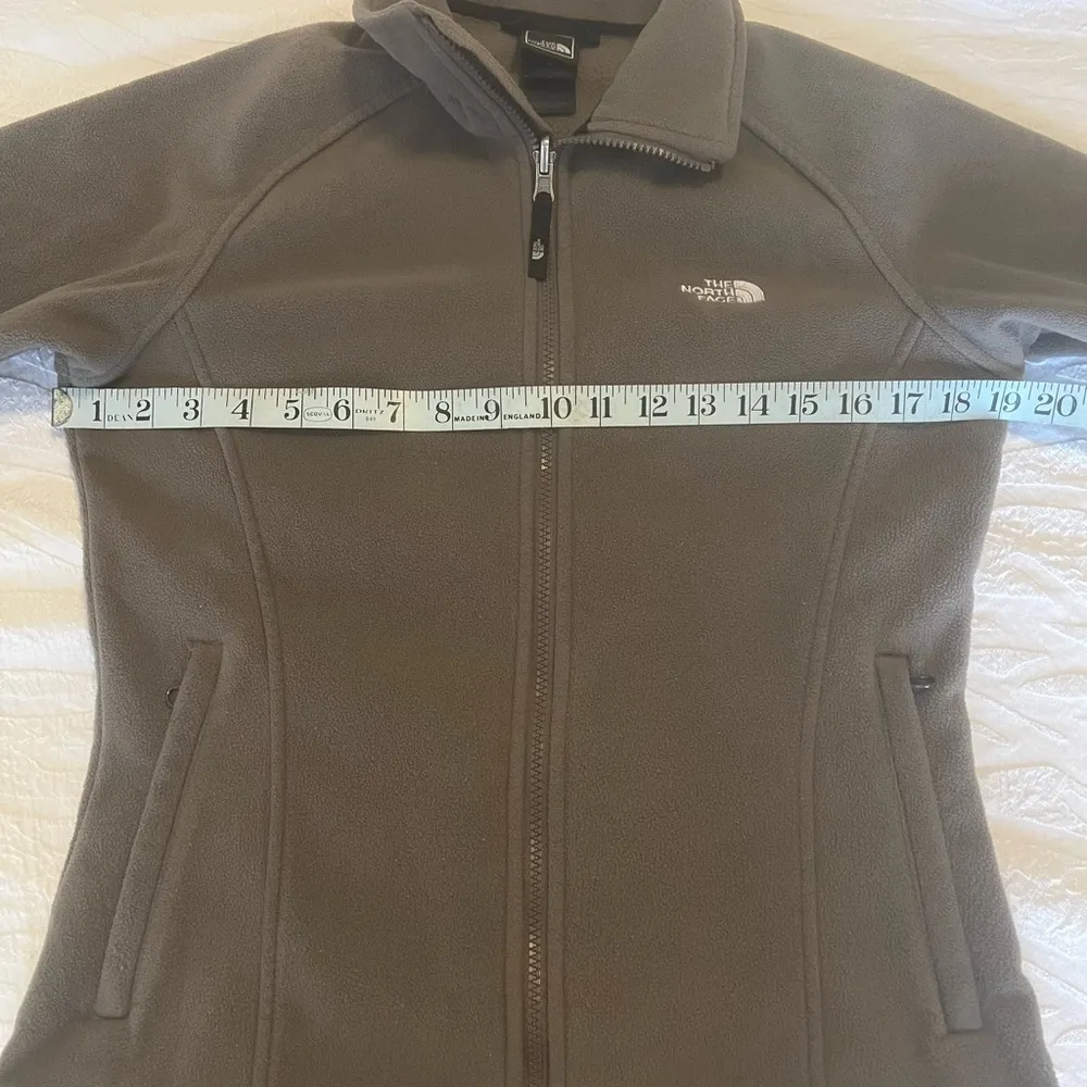 The North Face Brown Soft Full Zip Fleece Jacket M Women’s Hiking Fleece - Image 7