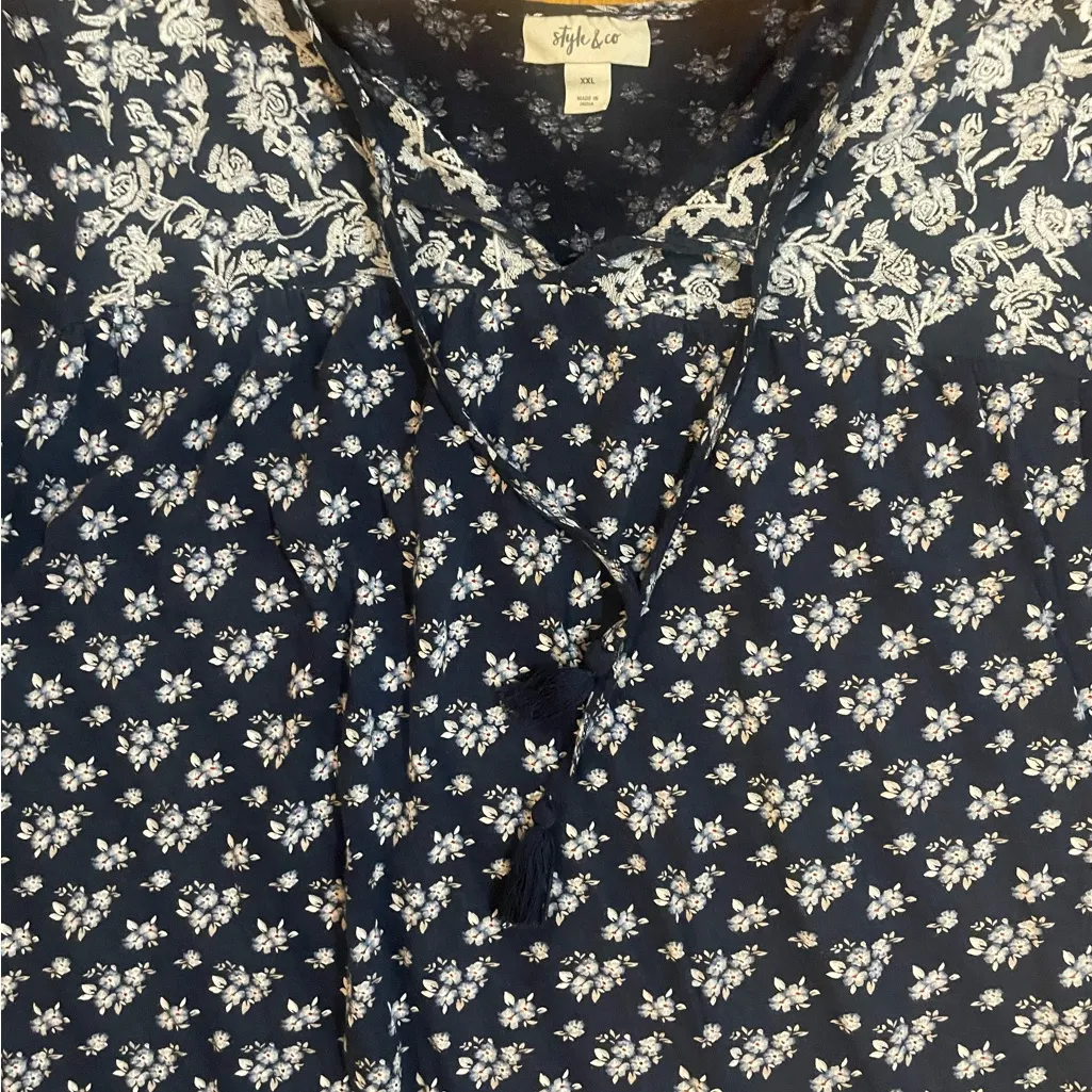 Style & Co Floral Boho Top – Size  XXL - Image 7