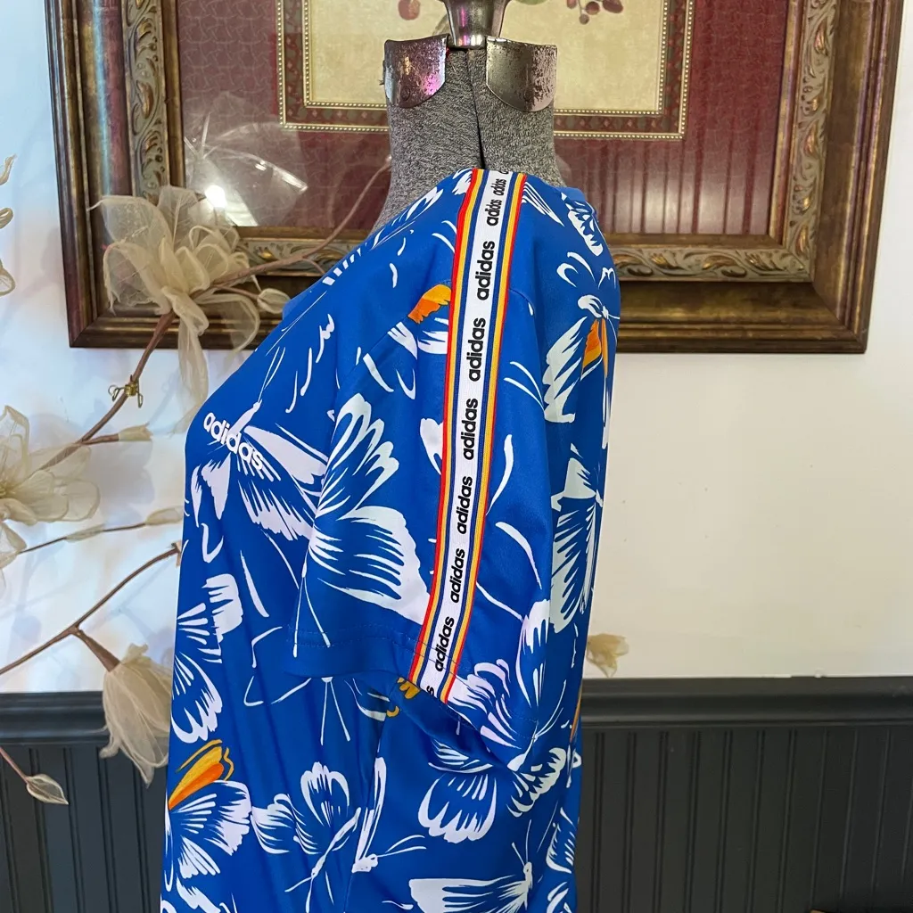 Adidas X Farm Rio Butterfly Print Short Sleeve Athletic Mini Dress - Sz L 🧡🎀 - Image 8