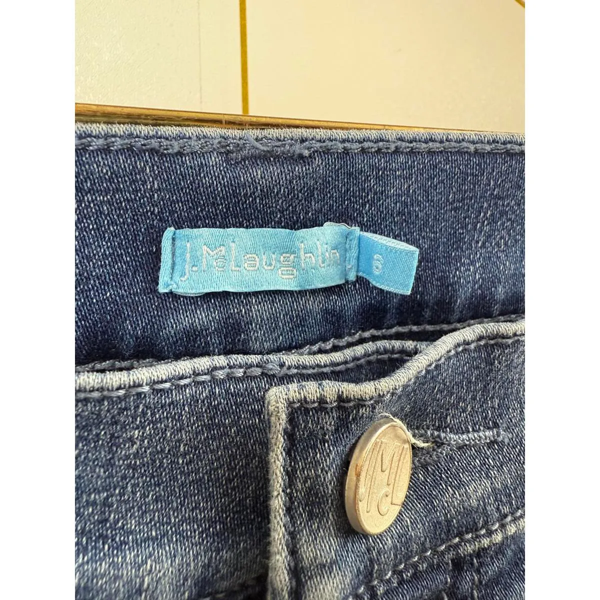 J.McLaughlin Jaycie Skinny Denim Medium Wash Jeans - Size - 8 - Image 5