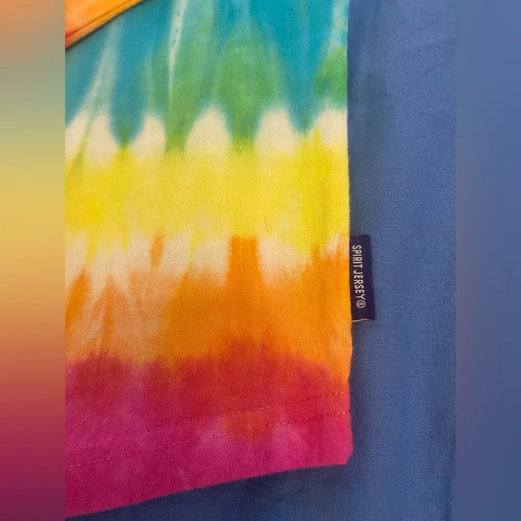 Walt Disney World Parks Dip Dye Adult Spirit Jersey Rainbow Lemon ICON Fresh NWT - Image 4