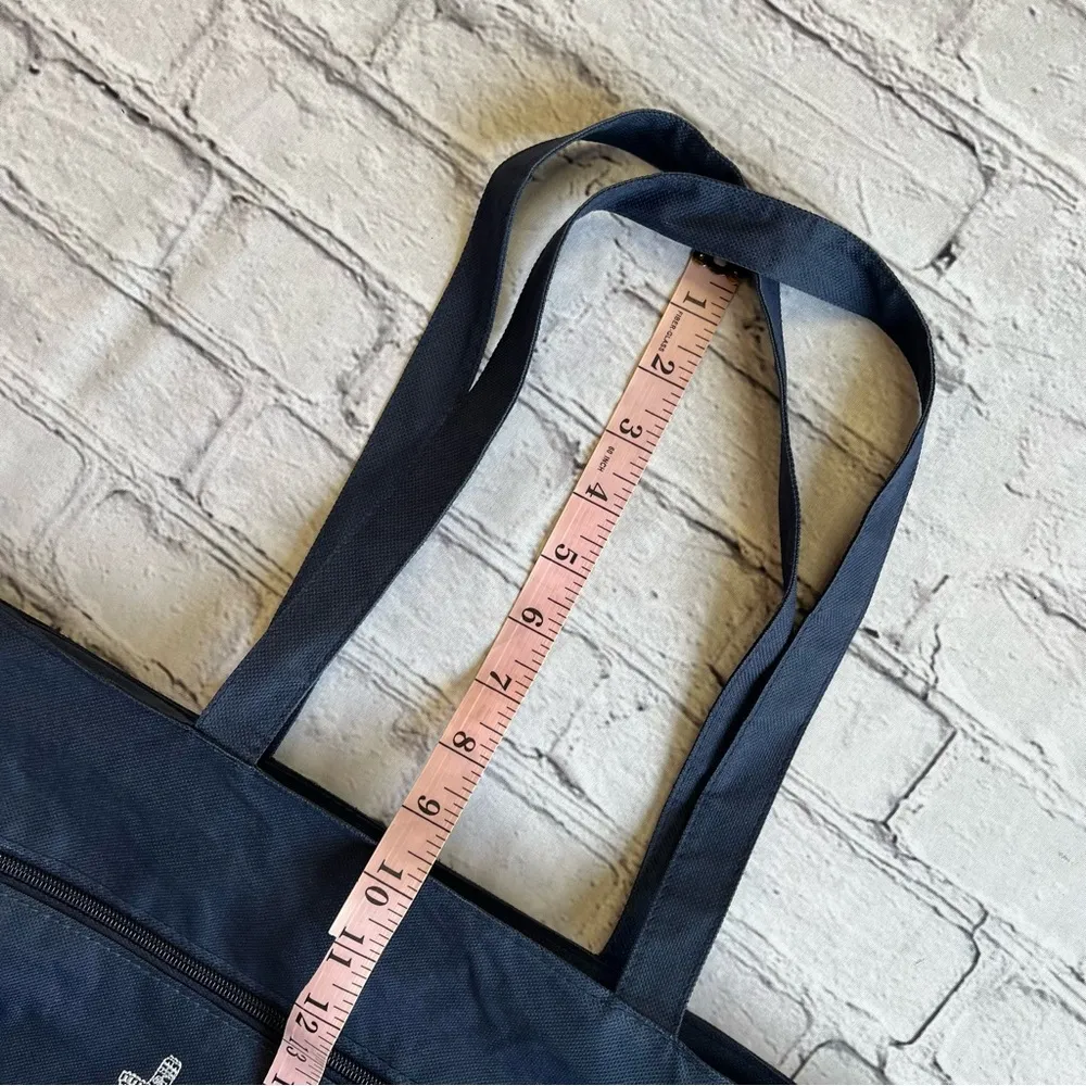 Rome Italy Travel Destination Blue Canvas Tote Bag Naples Assisi Souvenir Purse - Image 2