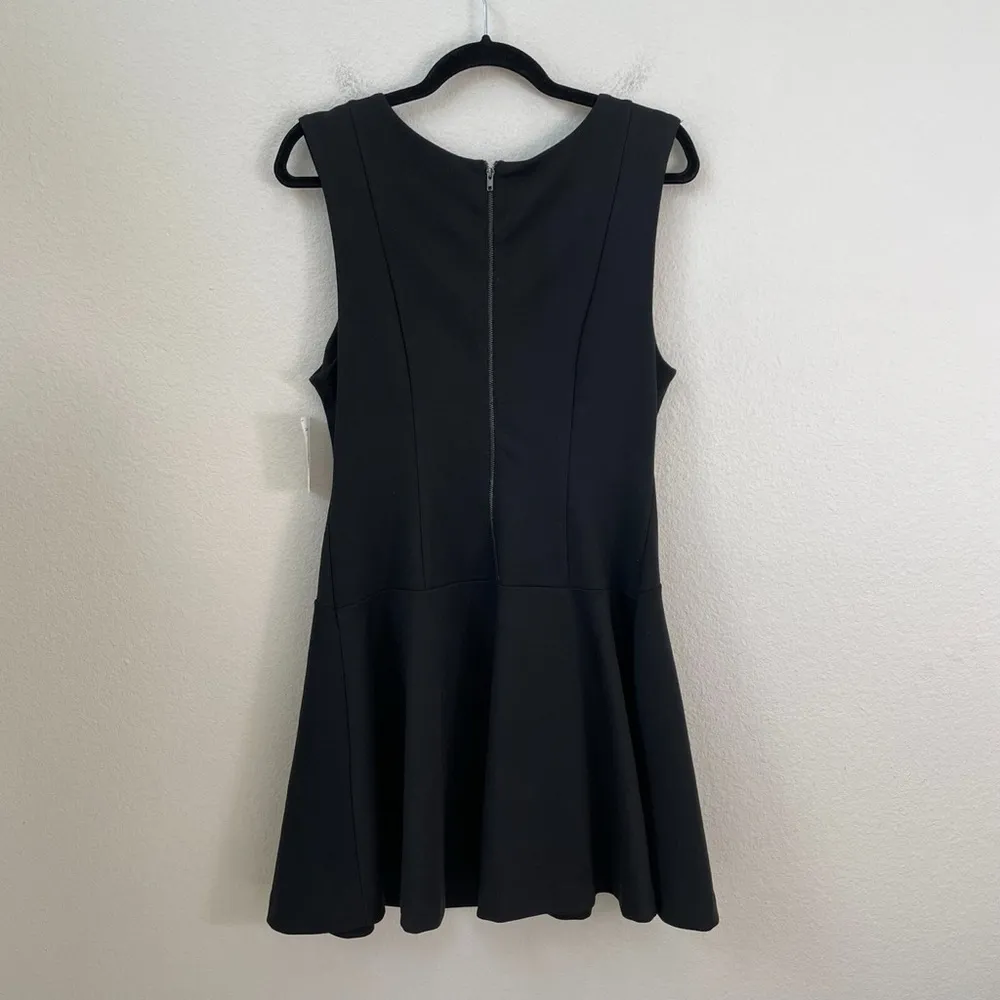 Free People - Black Cha Cha Skater Mini Dress Sleeveless - Image 5