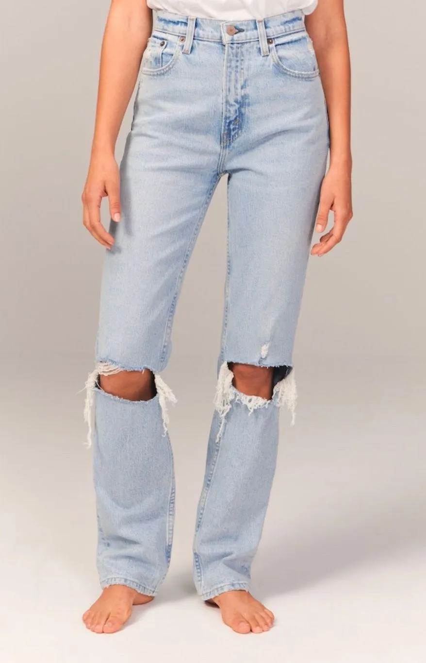 Abercrombie & Fitch 90s High Rise Straight Jean - Image 2