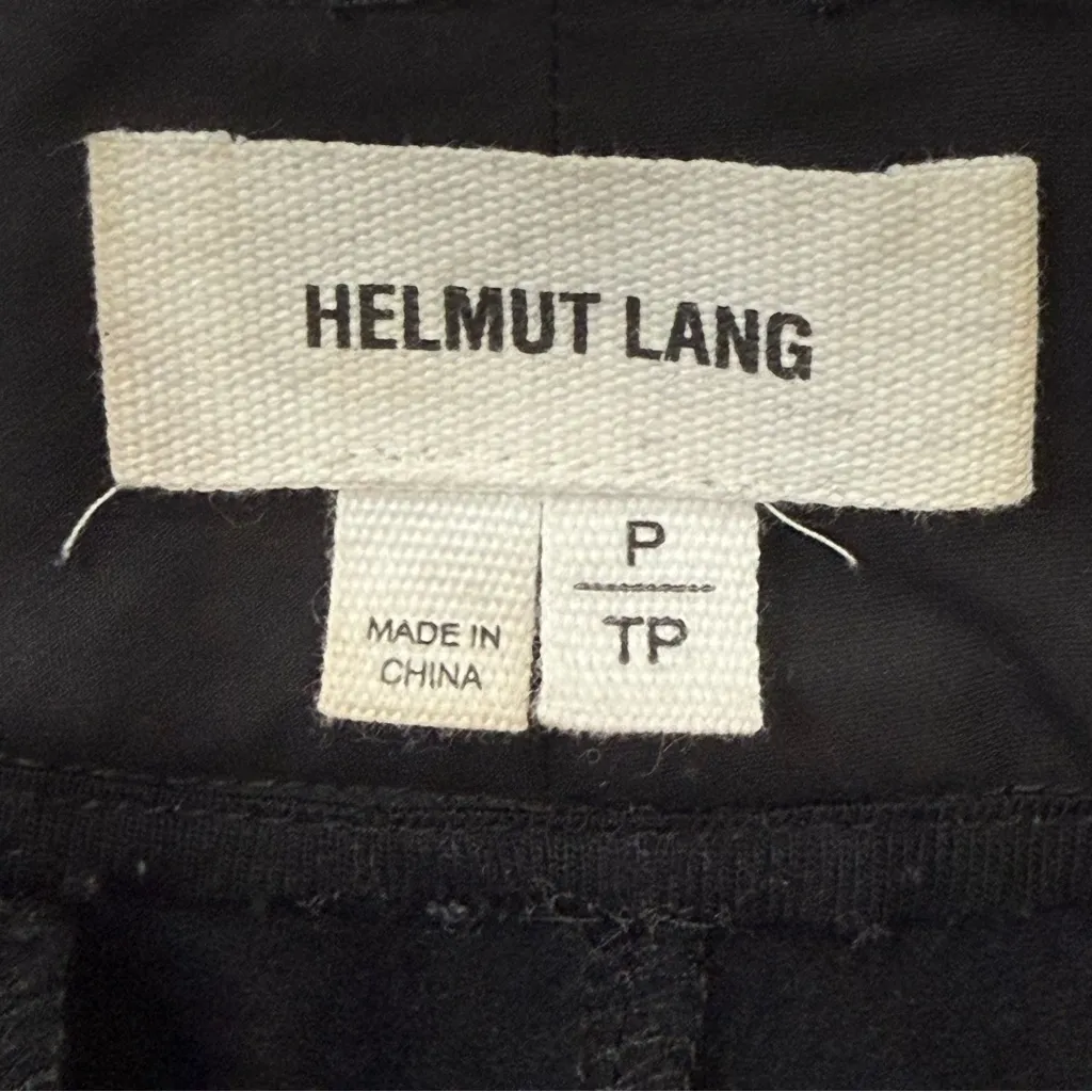 Helmut Lang Abstract Marble Jogger Pants XS Black Artsy Edgy Neo Deco Ankle Rock - Image 7