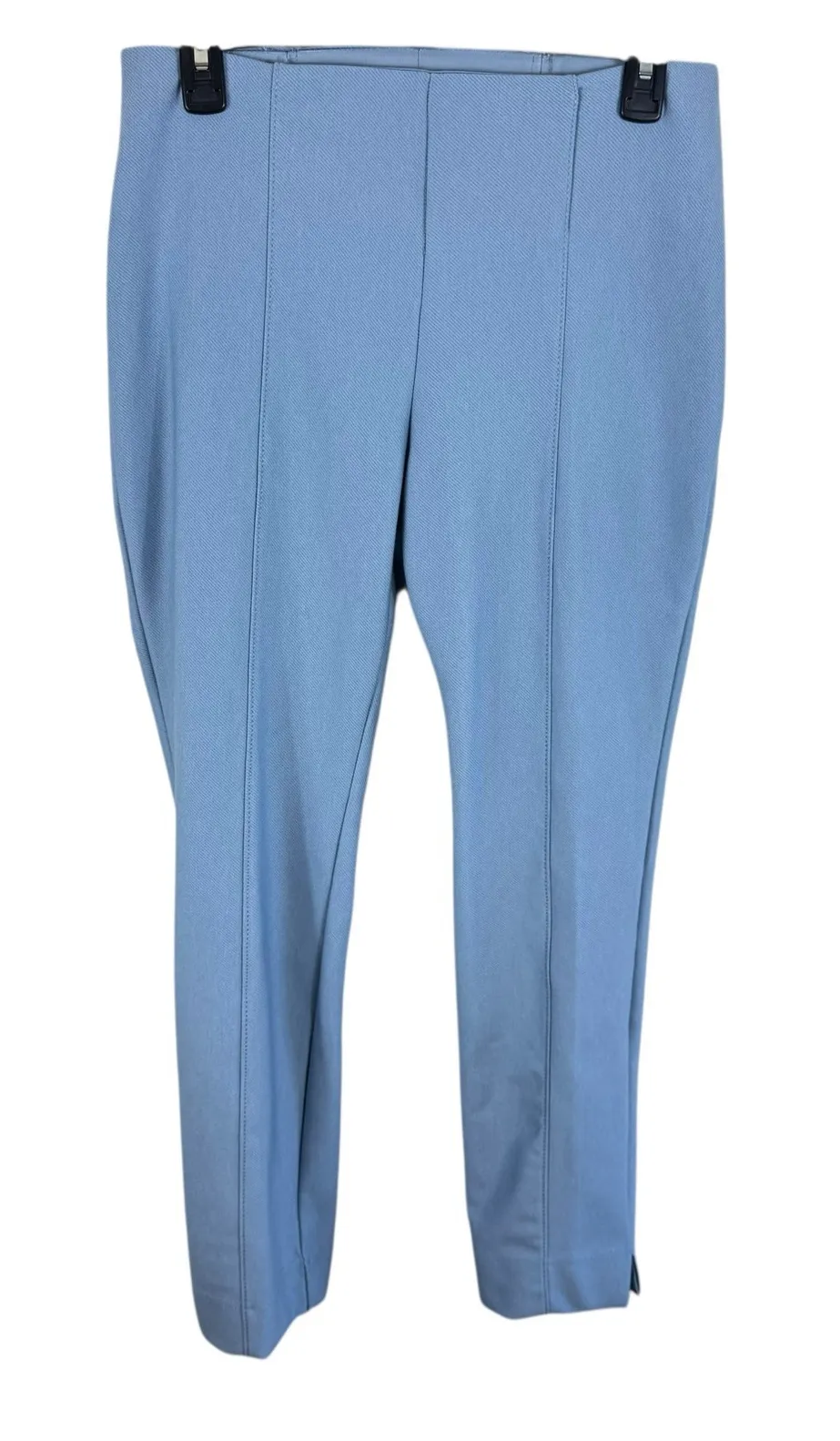 Slim Factor By Investments Baby Blue Mid Rise Skinny Ankle Stretchy Pants Size M Size M - Image 1