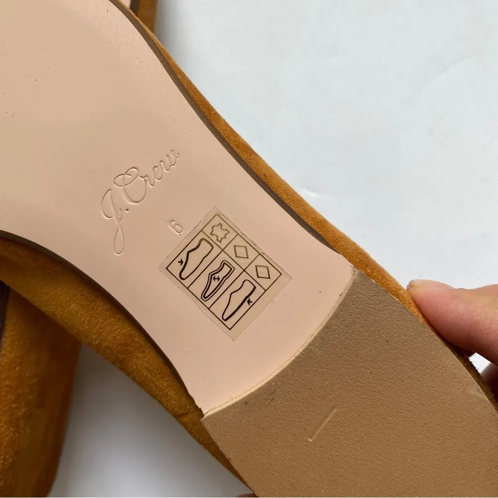 Jcrew Suede Smoking Loafers Roasted Cider Beige - Image 7