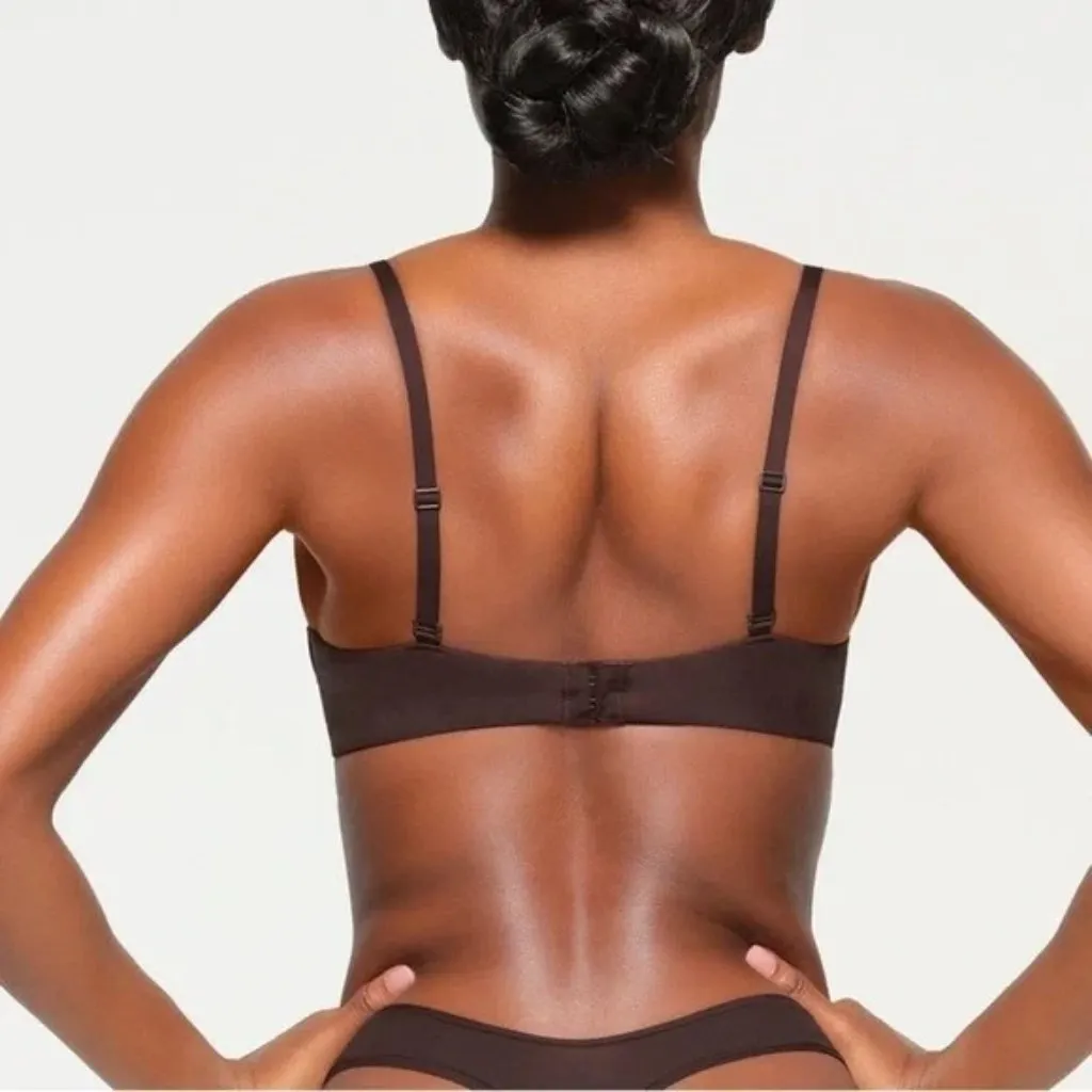 NWT SKIMS FITS EVERYBODY PUSH-UP DEMI BRA ESPRESSO SZ 34DDDD - Image 2