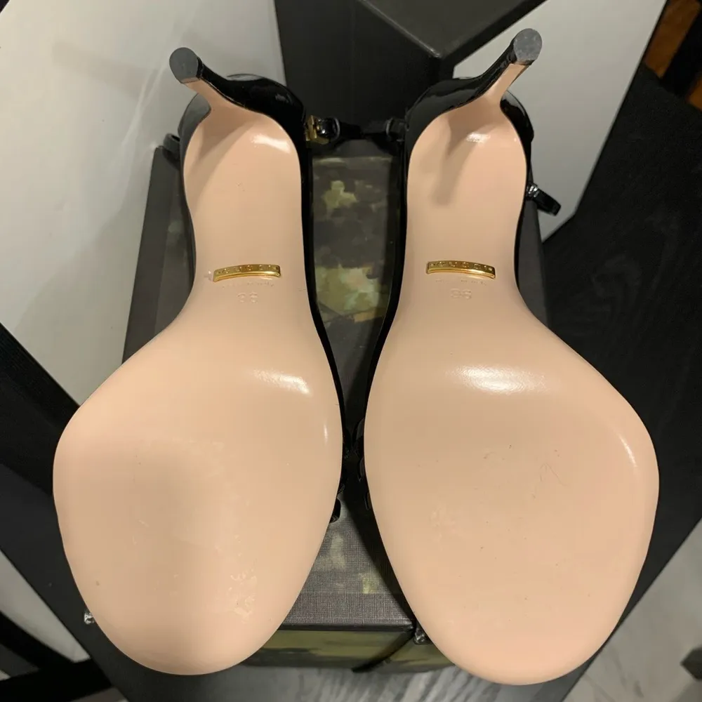 🎉HP🎉NIB Gucci Vernice Crystal Nero Stiletto Pump - Image 5