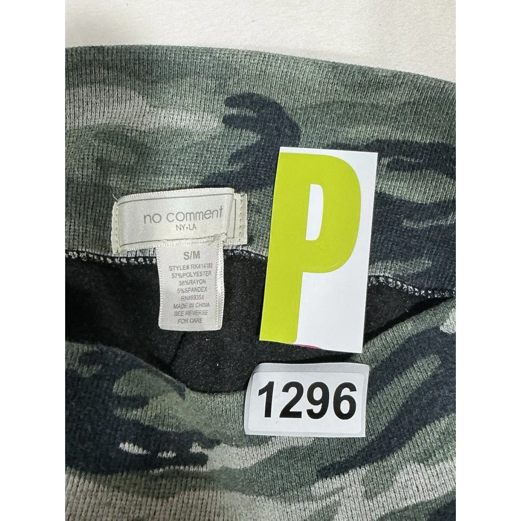 Womans No Comment S-m Camo Pull on Stretch Leggings - Image 4