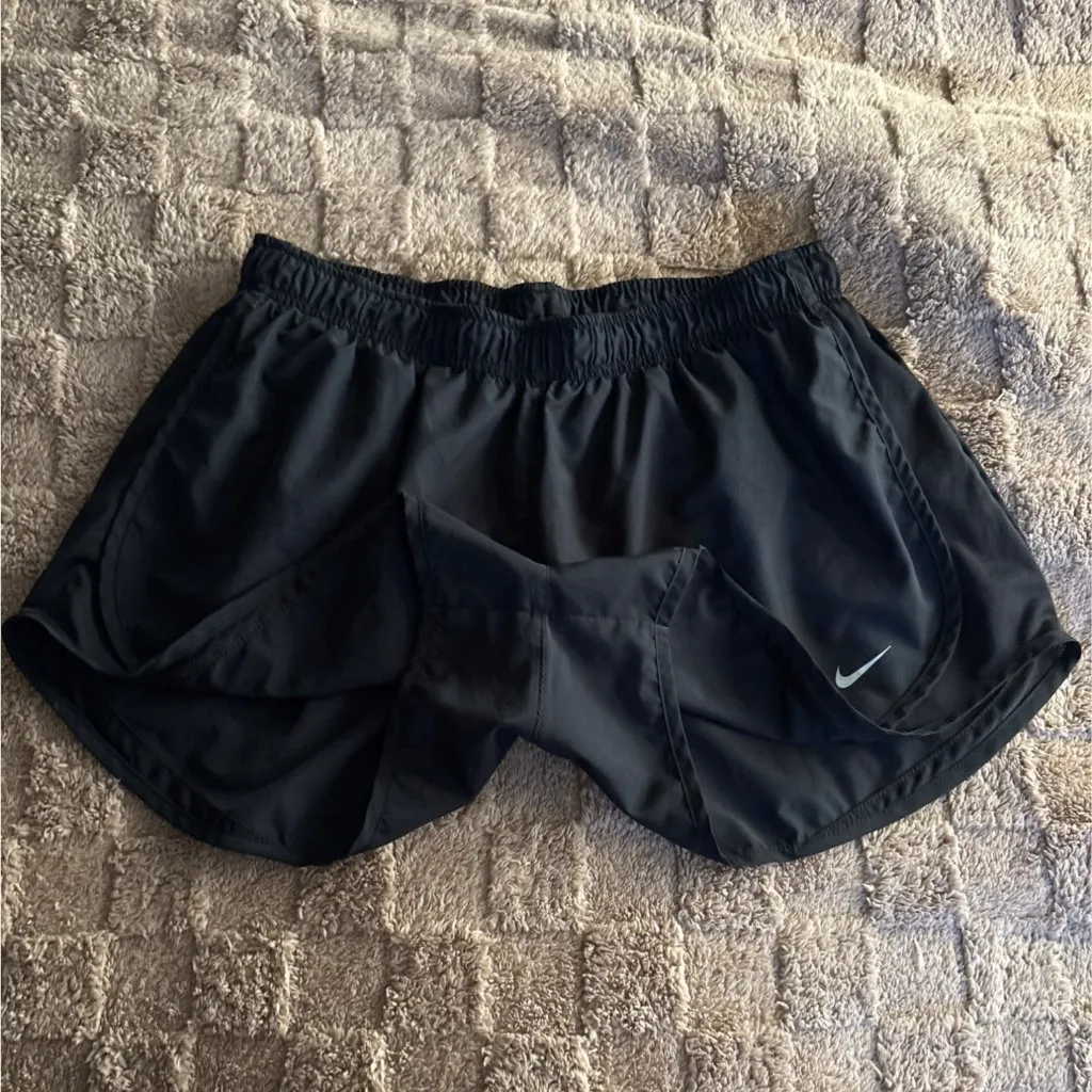 EXCELLENT Nike Dri-FIT Black Run Athletic Shorts 3" Brief Lined Drawstring XL - Image 3