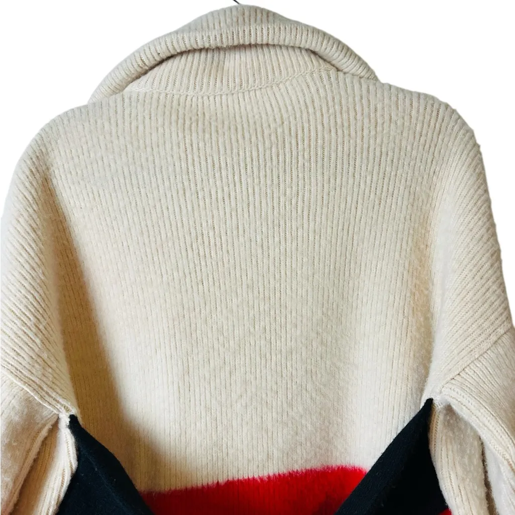 Pier Antonio Gaspari Womens Pea Coat Cardigan Coatigan Size 38 Italy Red - Image 9