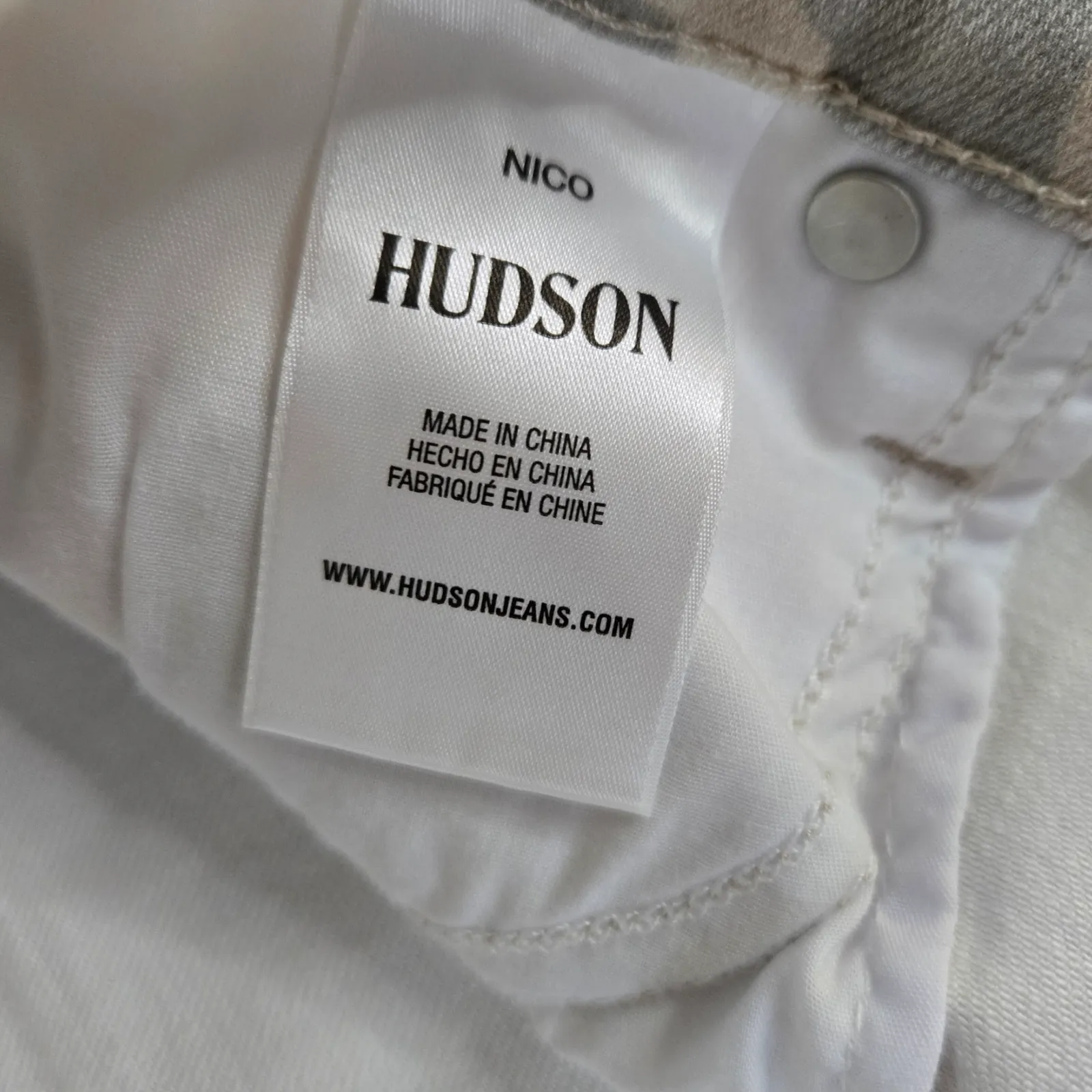 Hudson Camo Green Tan Nico Mid Rise Peyote Straight Leg Split Hem Jeans Size 33 - Image 7