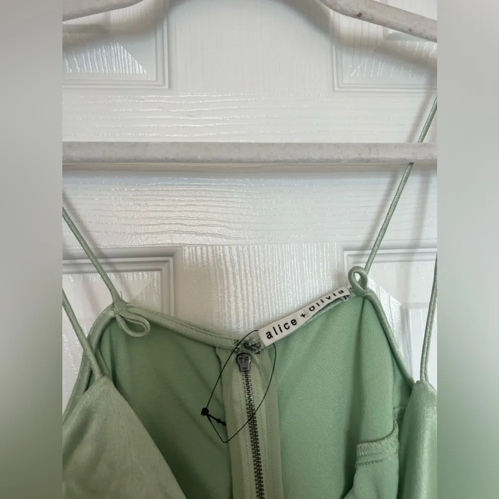 Alice + Olivia Harmony Midi Dress in Green Tea - Image 8