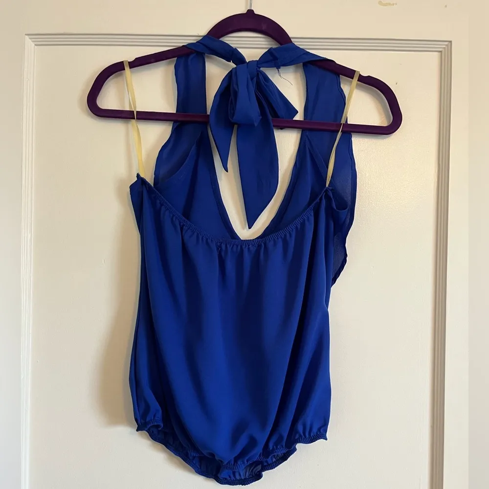 Poetry blue halter top - Image 2