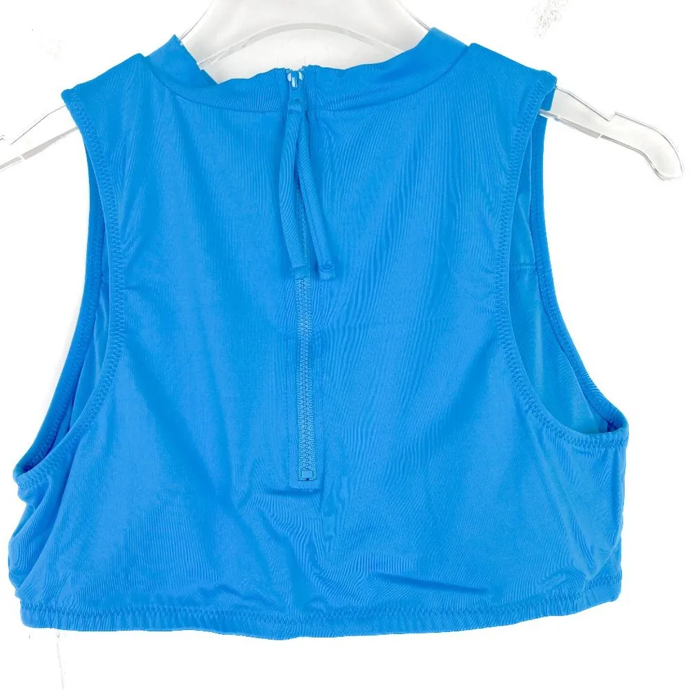 NWT Andie Swim The Venice High Neck Top Swim Top Azul Blue Size Medium M NEW - Image 5