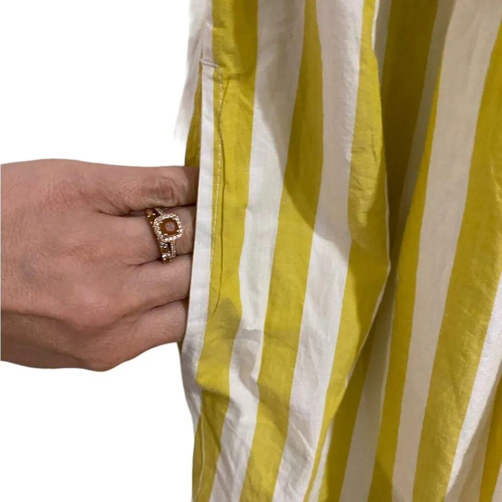 A New Day Yellow Strapless Smocked Tube Midi Sundress Sz M - Image 5