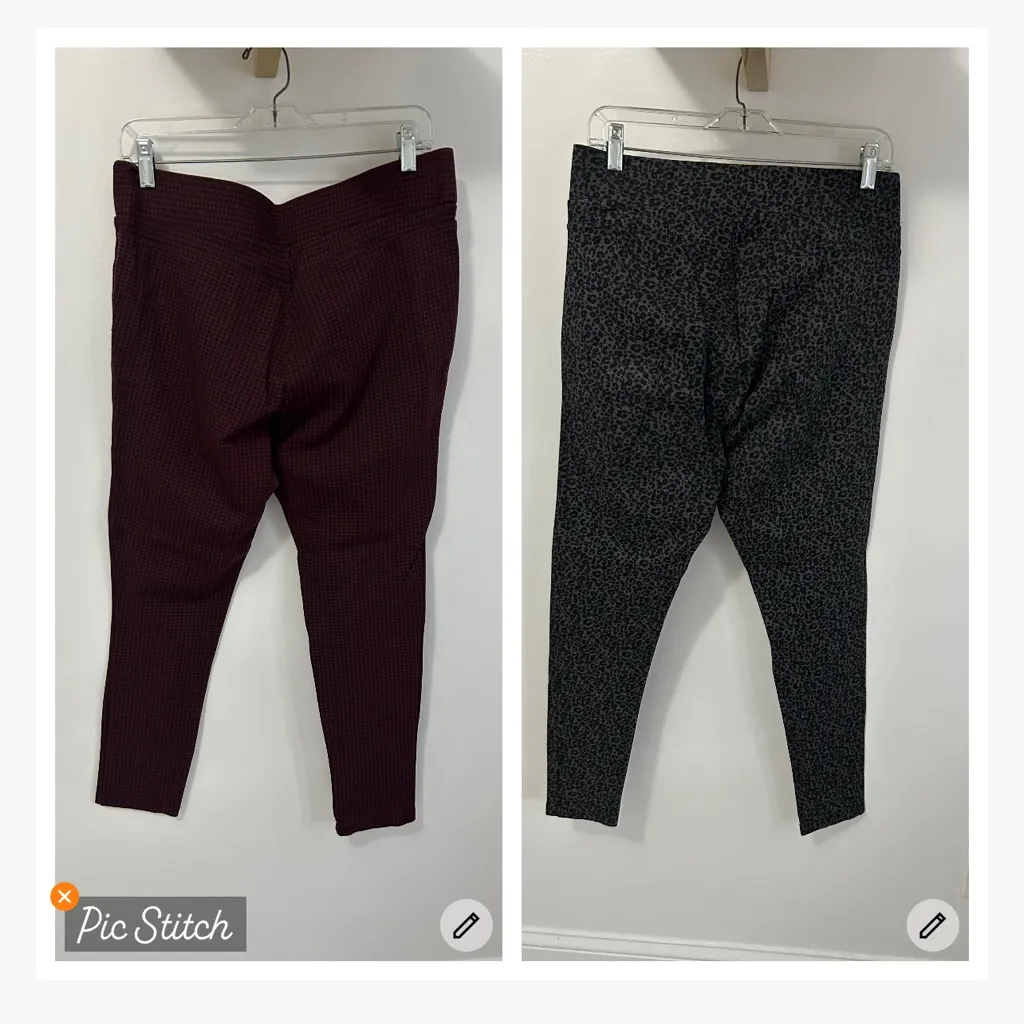 Loft  Ponte Printed Leggings Two Pair Bundle - Image 2