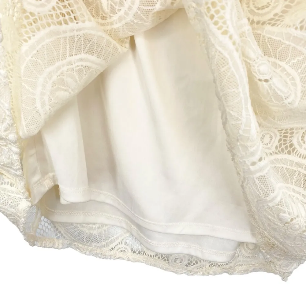 Love, Fire Women's Lace Cold Shoulder Ivory Dress New - Image 14