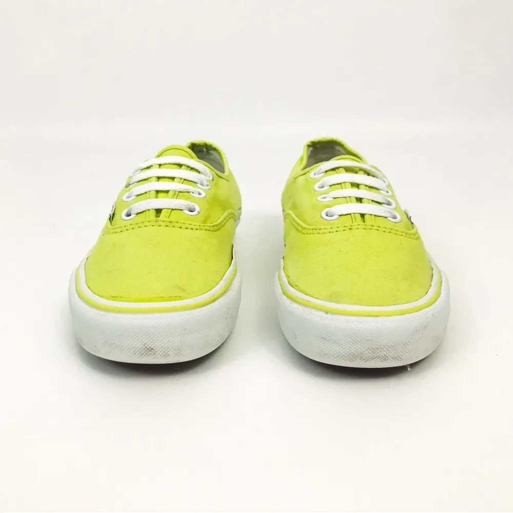VANS ✨ Authentic Neon Yellow Skate Shoes - Image 6
