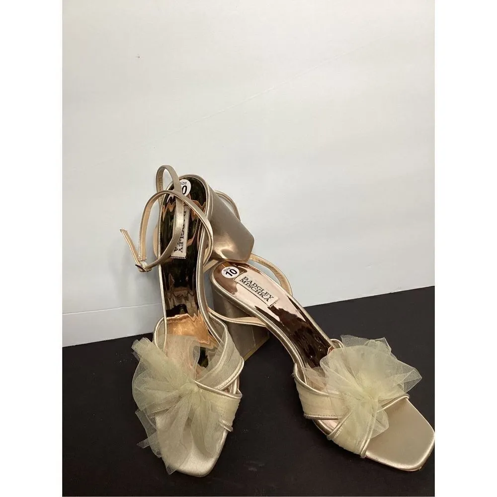 New. Badgley Mischka champagne shoes. Size 10. Retails $240 - Image 2