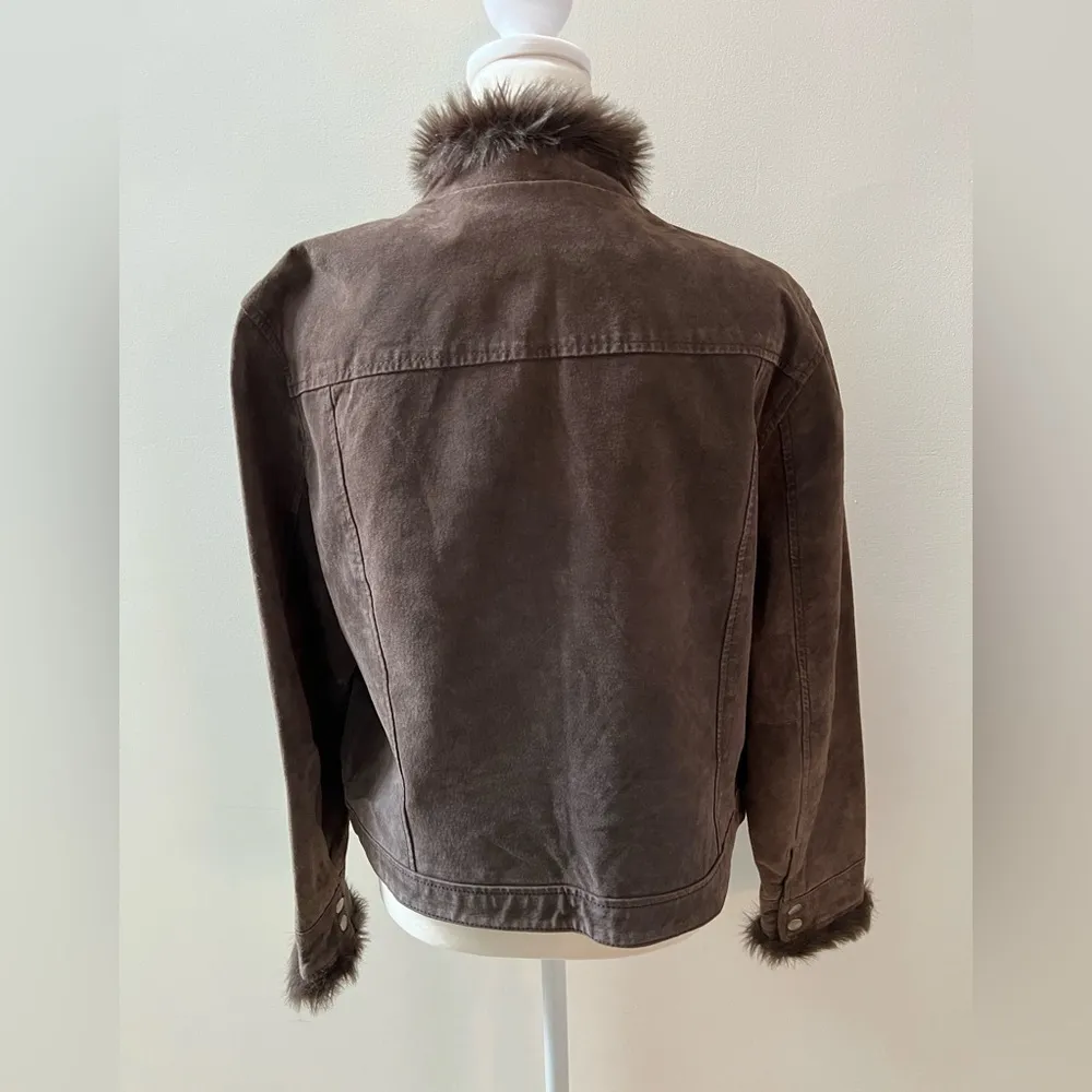 Coldwater Creek  | womens suede jacket. Size: PL - Image 9