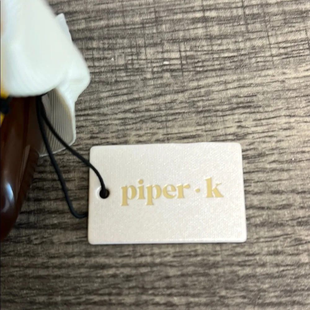 Piper K Cream, Yellow, and Brown Bangle Trio Set ✨ - Image 2