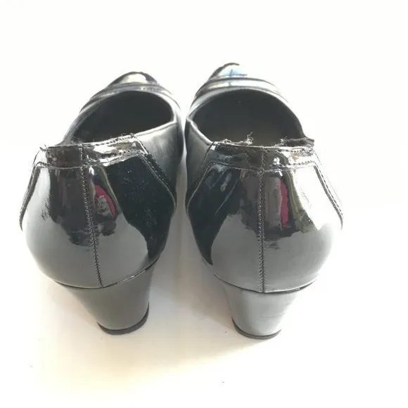 Naturalizer ‎ Jostle Wedge Black Leather Slip On - Image 6