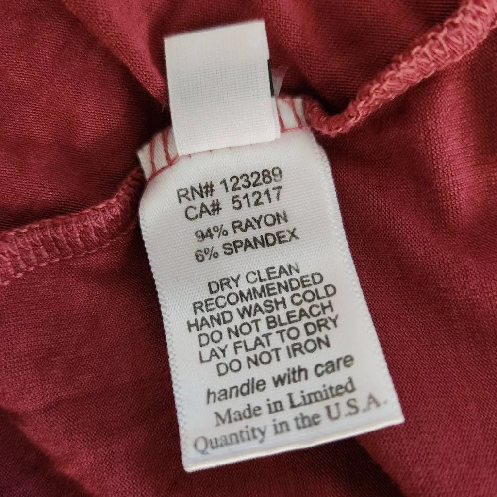 Michael Lauren Berry Pink Sleeveless Knit Dress Smocked Waist NWT Size Medium - Image 8