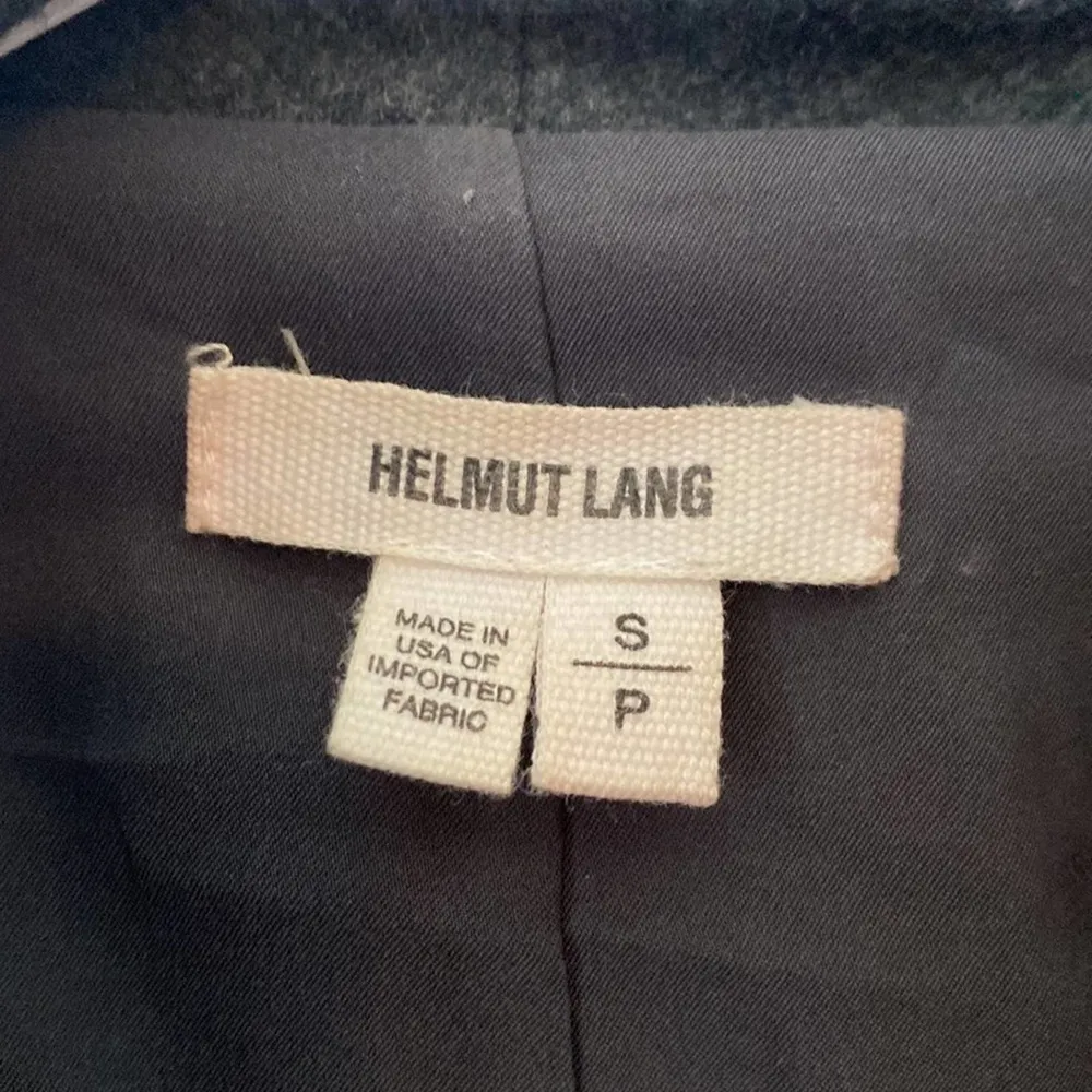 Helmut Lang Wool Cardigan Sonar Belted Blue Coat Jacket Womens Size Small - Image 4