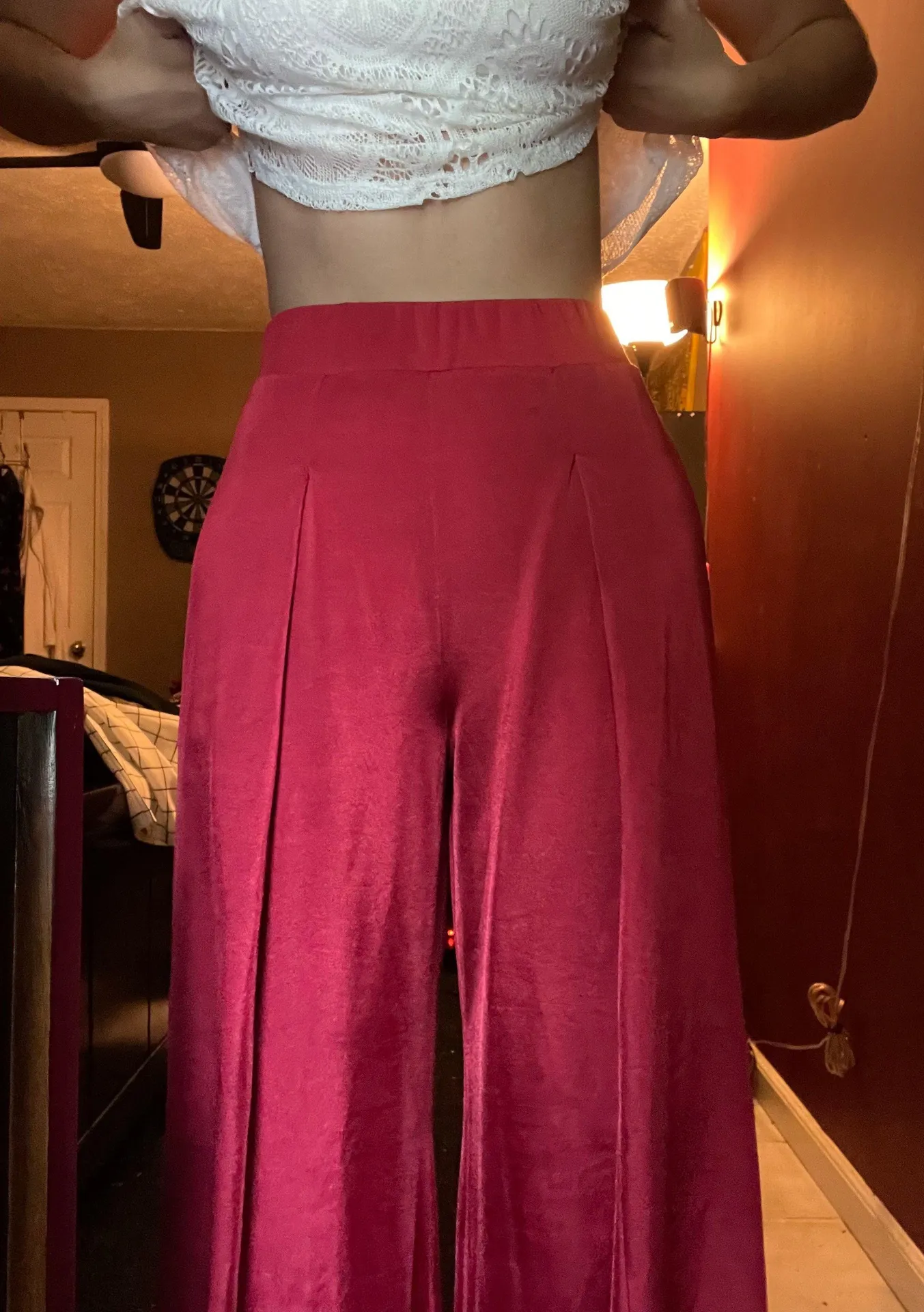 Kohls Red Wide Leg Pants - Image 3