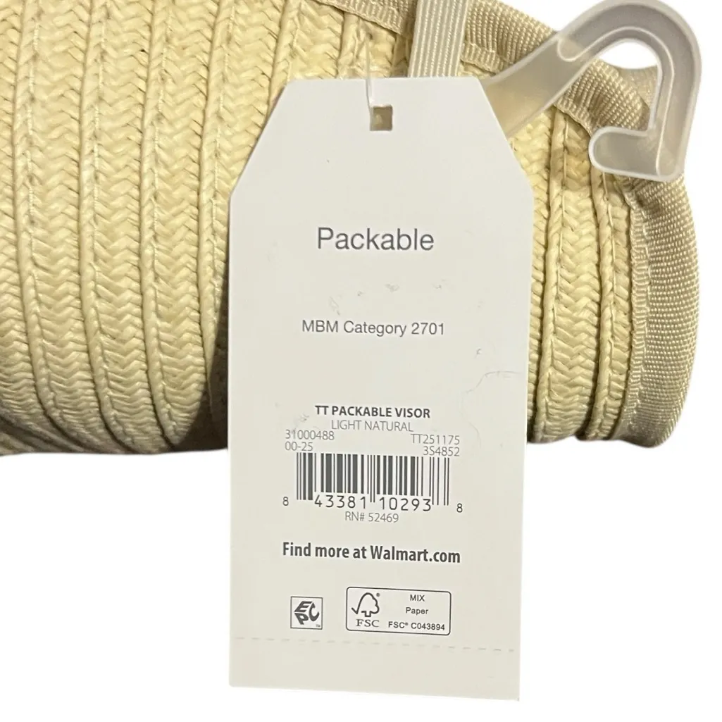 Time and Tru Packable Visor - Image 3