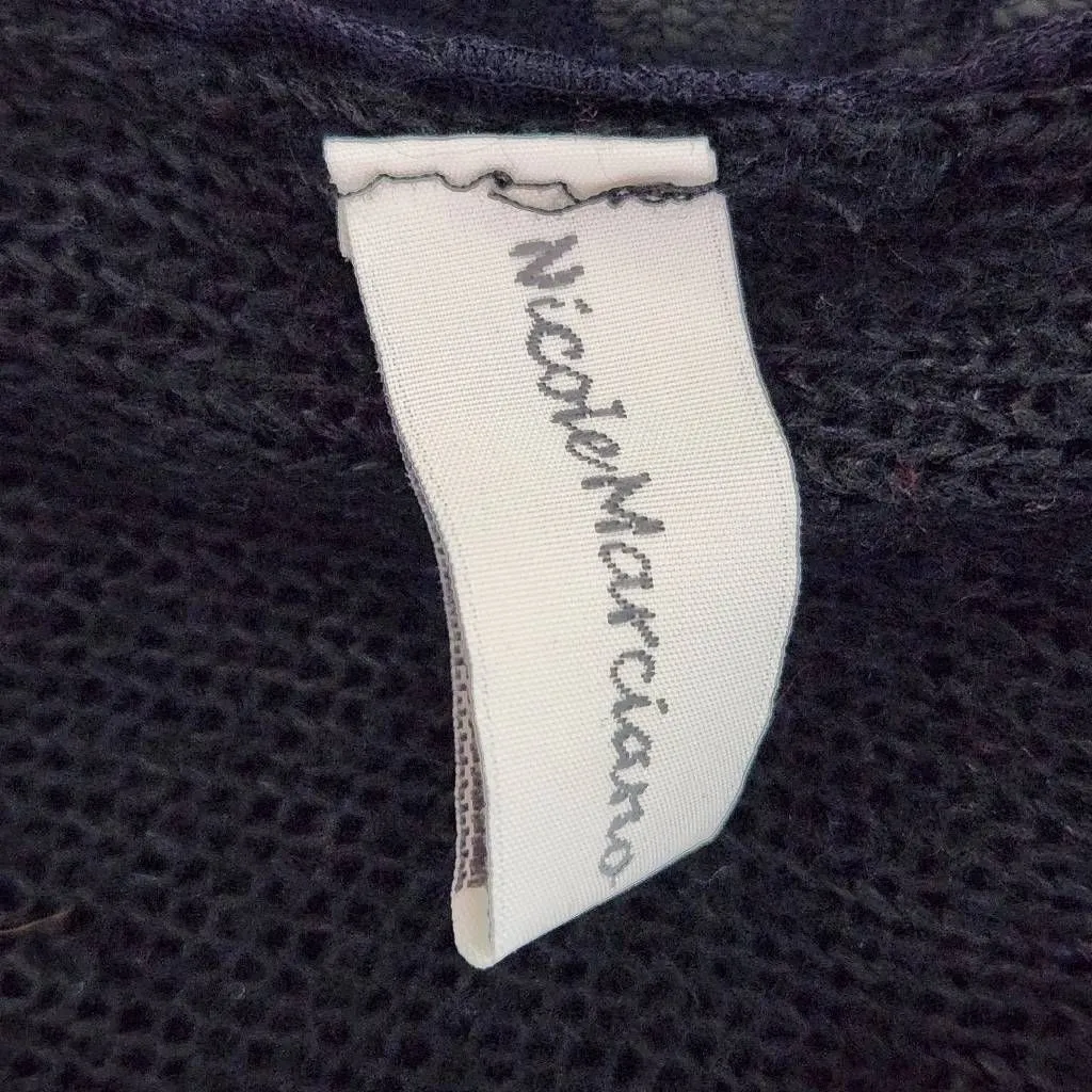 Nicole Marciano Black Lace Infinity Scarf One Size Black Knit Scarf with Lace De - Image 5