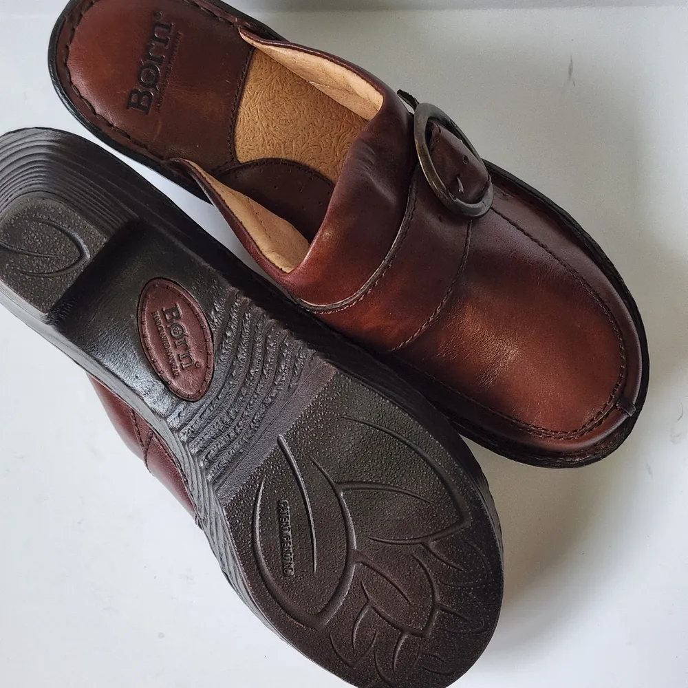 Born Montara Mahogany platform clogs size 9 Brown - Image 6