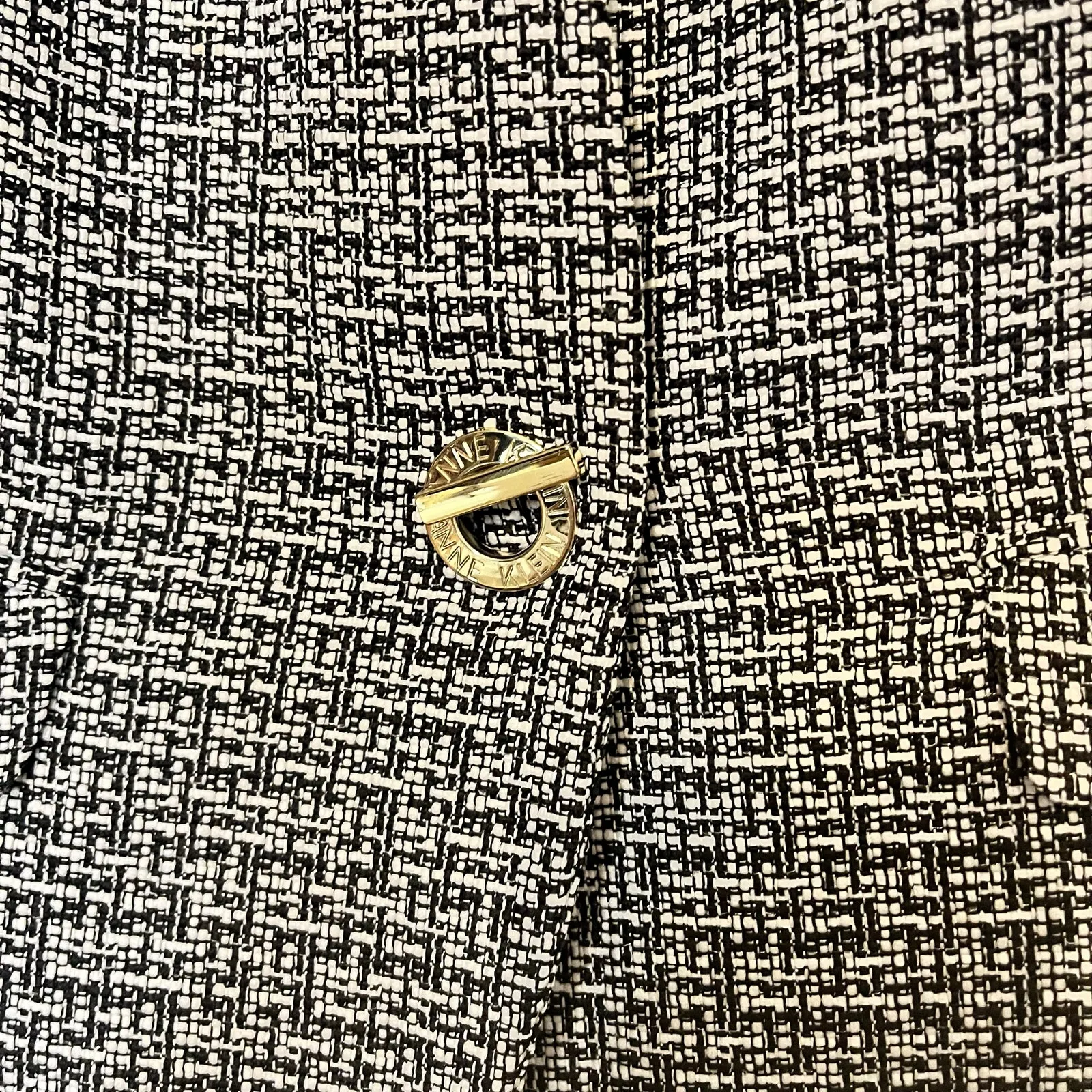 Ann Klein Black And‎ White Jacket Size Medium - Image 4