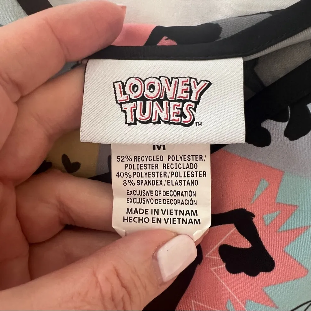 Looney Tunes Space Jam Scrub Top Size Medium Kids Children Pediatrics Nurse M9 - Image 3