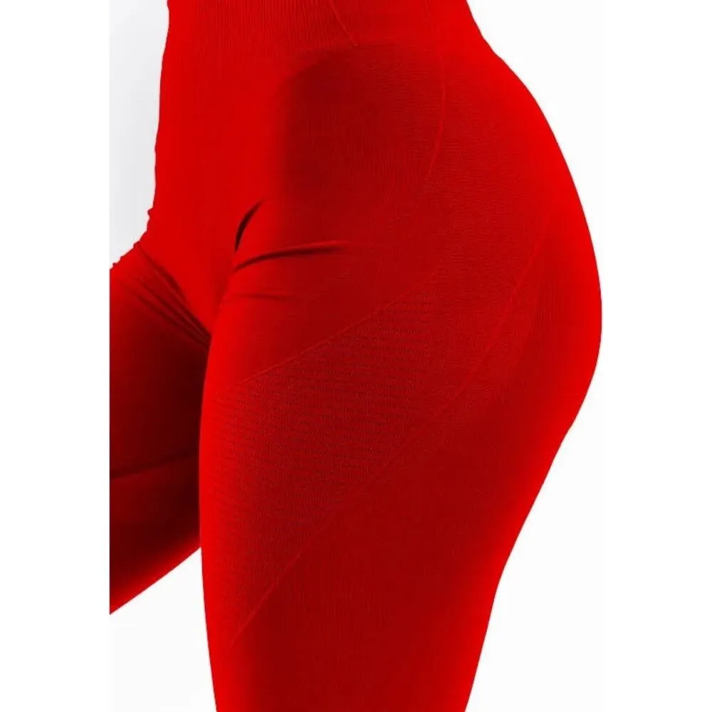 Alphalete OG Revival Formula Red Women’s XS Compression Workout Active Leggings - Image 11