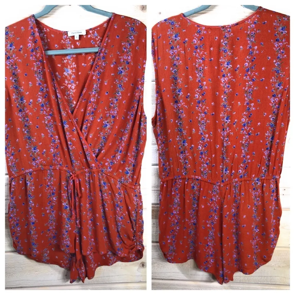 Flynn Skye Floral‎ Shorts Romper - Image 2